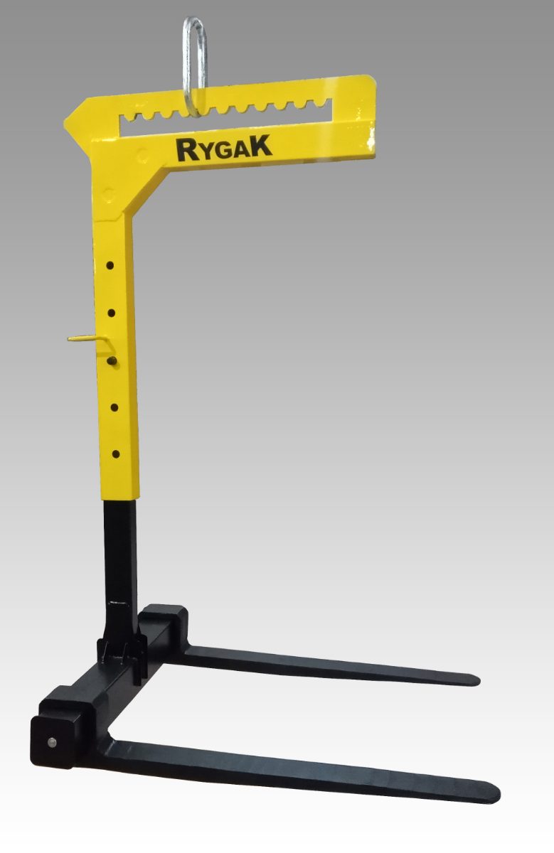 Percha porta pallet regulable